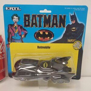 NIP 1989 Vintage ERTL Batmobile #2575 – 1:43 Die‑Cast Metal